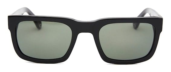 InStitchu Accessories sunglasses Pacifico Optical Tony Polished Black with Blue Lens