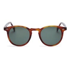 InStitchu Accessories sunglasses Pacifico Optical Buckler Whiskey Havana with Green Lens
