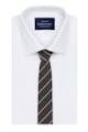 InStitchu Essentials Accessories Tie Rottnest Deep Grey, Cream and Red Striped Tie