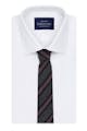 InStitchu Essentials Accessories Tie Coogee Navy, Deep Grey and Mauve Striped Cotton Tie