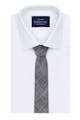 InStitchu Essentials Accessories Tie Avalon Navy, Grey and White Cotton and Linen Tie