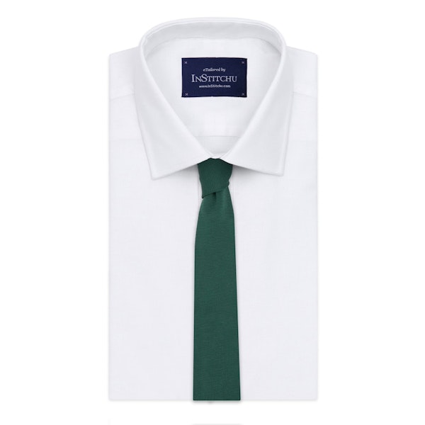 InStitchu Essentials Accessories Tie Palm Dark Green Knitted Square-End Tie