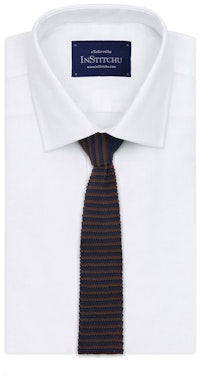 InStitchu Essentials Accessories Tie Wategos Brown and Navy Knitted Tie