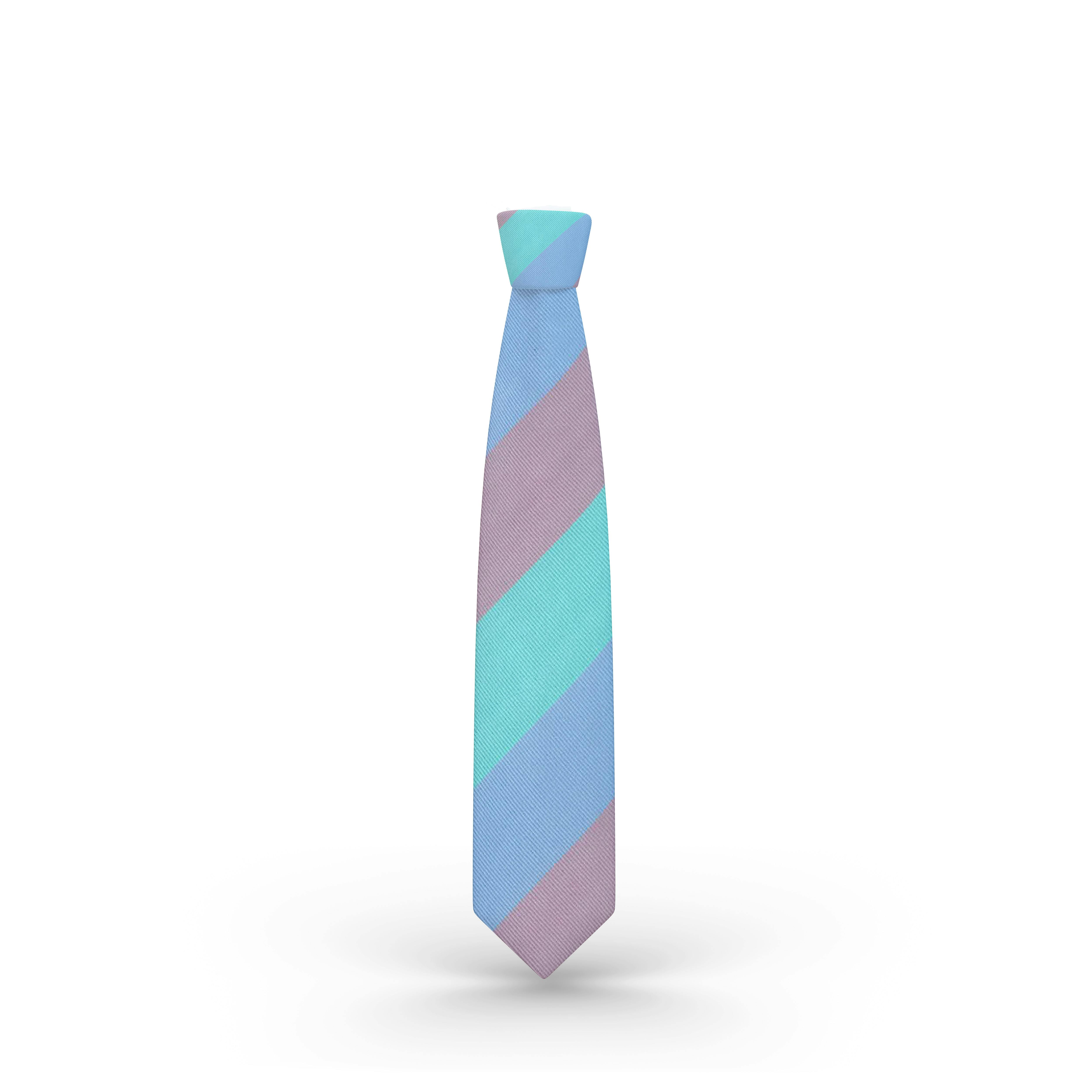 InStitchu Collection Mint Pink Stripe Tie