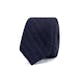 InStitchu Essentials Accessories Tie Whitehaven Deep Navy Blue and White Pinstripe Wool Blend Tie