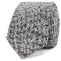 InStitchu Essentials Accessories Tie Clontarf Mid-Blue-Grey Arrowpoint Wool Blend Tie