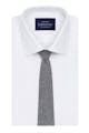 InStitchu Essentials Accessories Tie Clontarf Mid-Blue-Grey Arrowpoint Wool Blend Tie