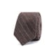 InStitchu Essentials Accessories Tie Sorrento Earthy Brown and White Pinstripe Wool Blend Tie 