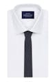 InStitchu Essentials Accessories Tie Camp Cove Charcoal and White Pinstripe Wool Blend Tie
