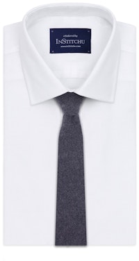 InStitchu Essentials Accessories Tie Broadbeach Grey Wool Blend Tie 