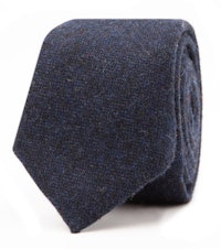 InStitchu Essentials Accessories Tie Hyams Deep Navy Wool Blend Tie