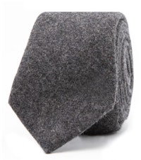 InStitchu Essentials Accessories Tie Shelly Deep Charcoal Wool Blend Tie
