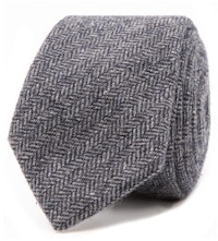 InStitchu Essentials Accessories Tie Whale Grey Arrowpoint Wool Blend Tie