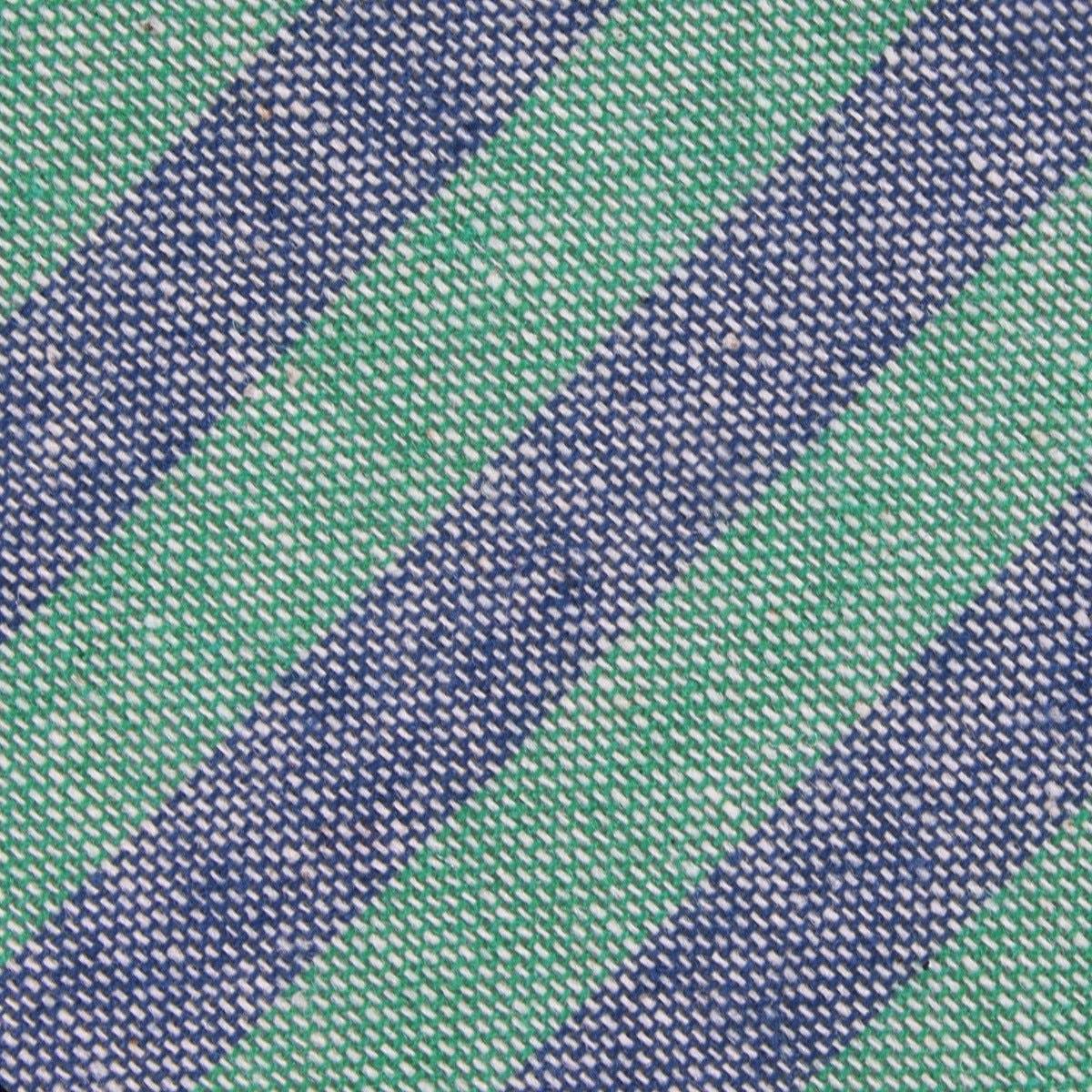 InStitchu Accessories tie  OTAA Green & Blue Bengal Linen Tie