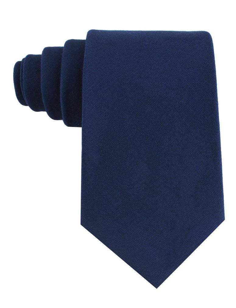 InStitchu Accessories tie  OTAA Jeune Fille Endormie Navy Linen Tie