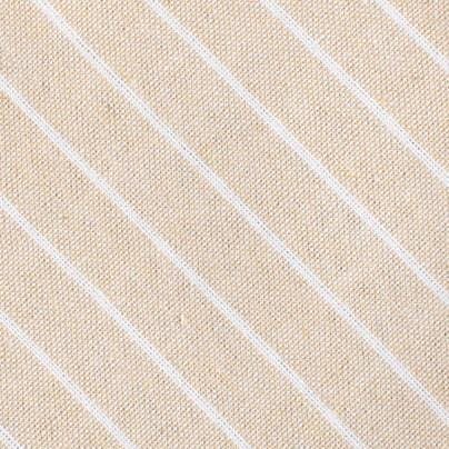 InStitchu Accessories tie  OTAA Khaki Linen Pinstripe Tie