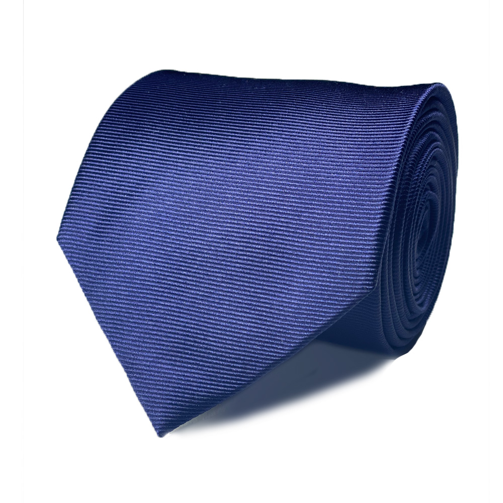 InStitchu Collection The Fasano Navy Blue Plain Silk Tie