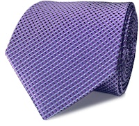 InStitchu Collection The Leverano Purple Patterned Silk Tie