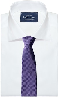 InStitchu Collection The Leverano Purple Patterned Silk Tie