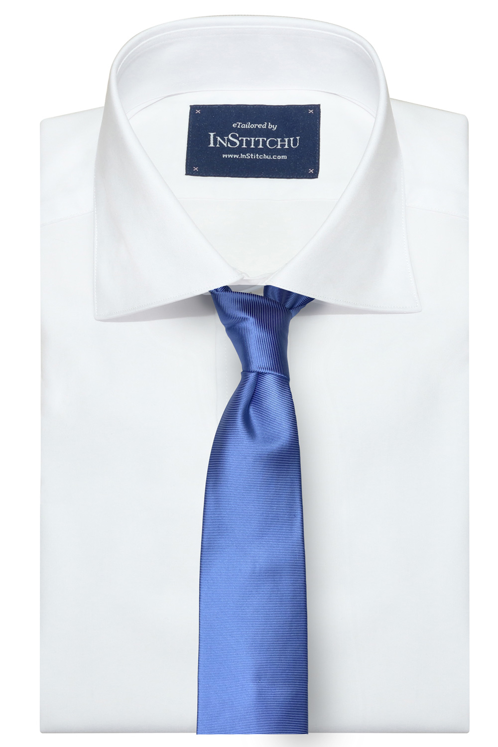 InStitchu Collection The Otranto Baby Blue Plain Silk Tie