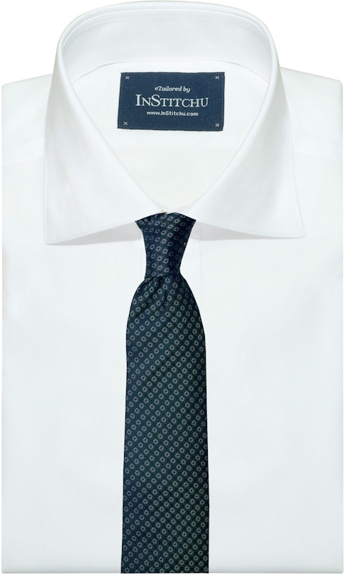 InStitchu Collection The Pisticci Deep Green Geometric Silk Tie