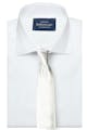 InStitchu Collection The Scalo White Plain Silk Tie