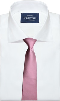 InStitchu Collection The Taranto Pink Plain Silk Tie