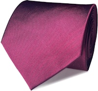 InStitchu Collection The Terzo Maroon Plain Silk Tie