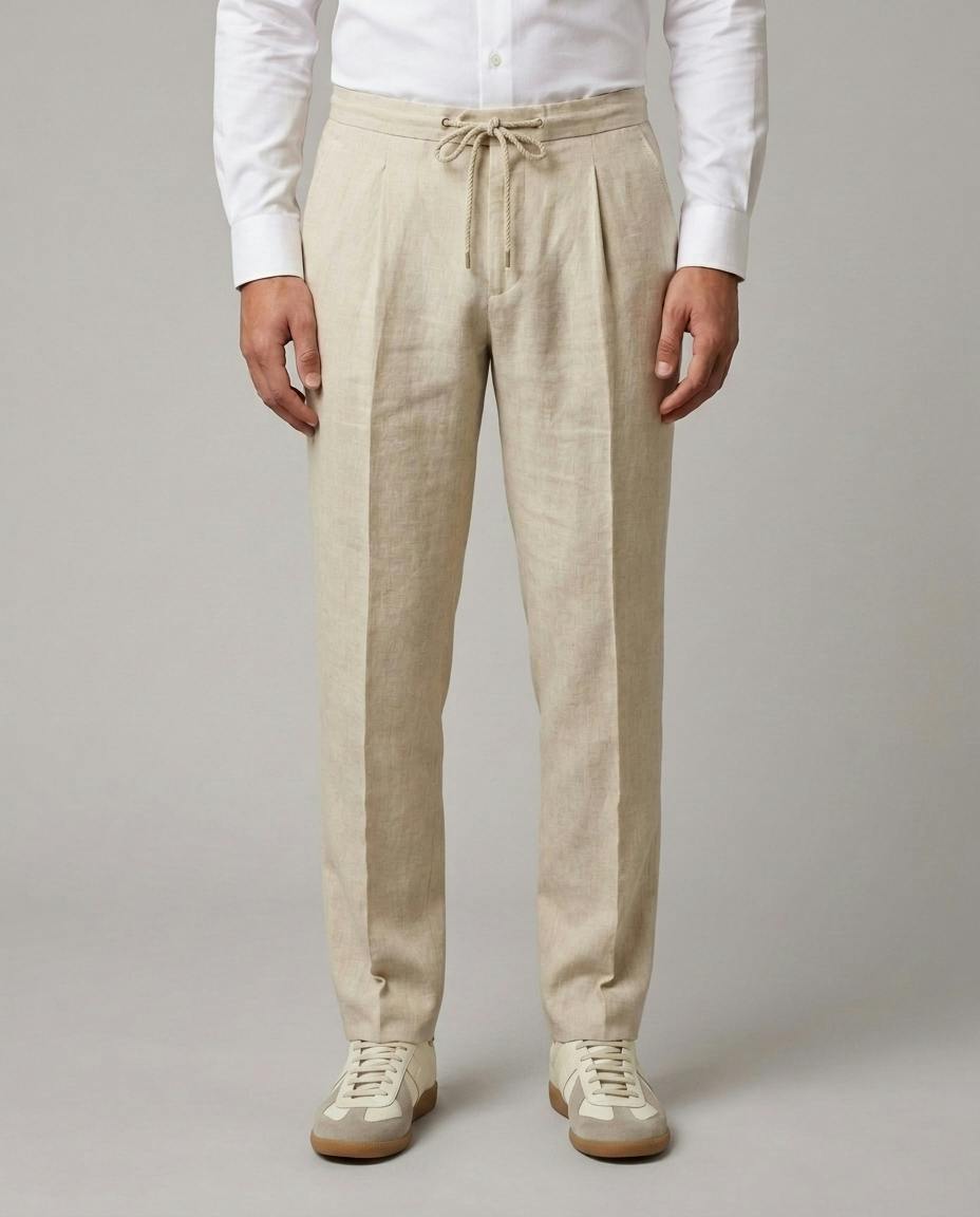 The Port Douglas Cream Linen Pants