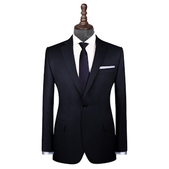 The Royston Solid Navy Business Suit - Men's Custom Suit
