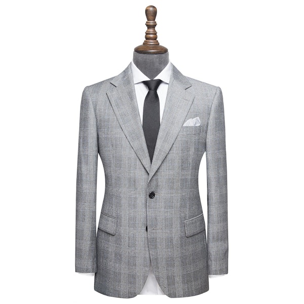 The Stafford Grey Glen Plaid Casual Jacket | Men's Custom Jacket | InStitchu