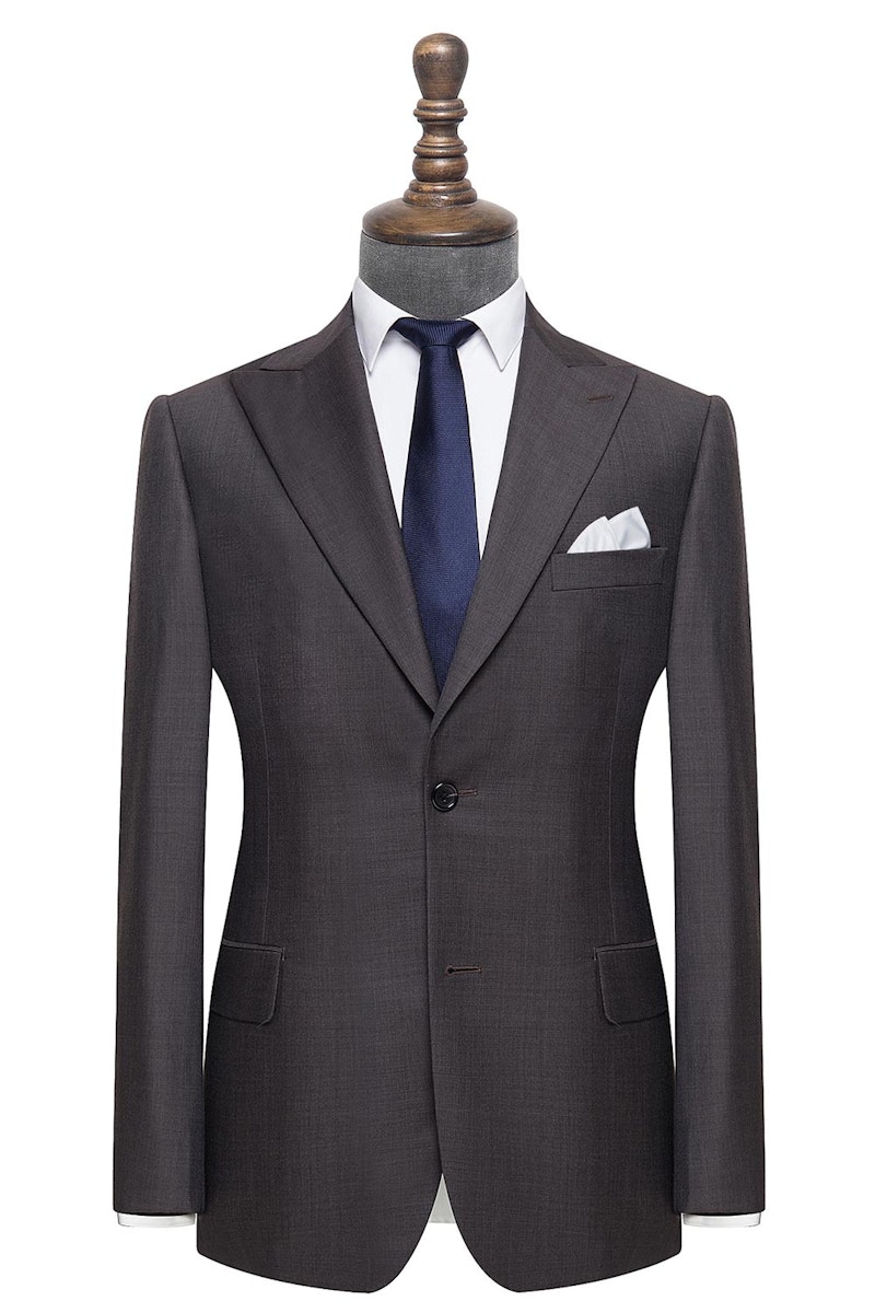 The Newbury Solid Dark Grey Formal Suit - Men's Custom Suit | InStitchu