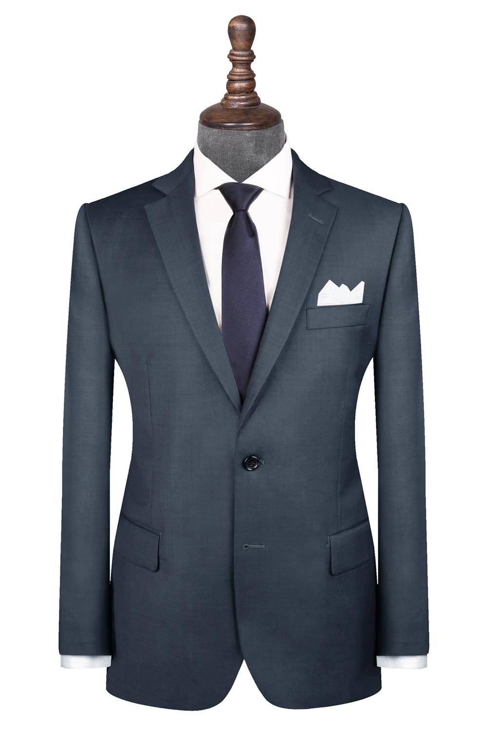 charcoal blue suit