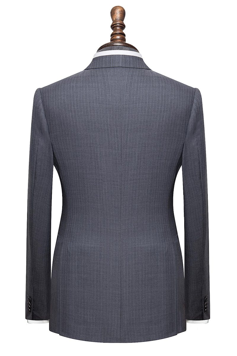 The Chesterfield Herringbone Pinstripe Formal Suit Men's Custom Suit