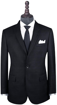Custom-Tailored Dark Navy Suit Jacket — Custom-Made Suit from Tailor Store