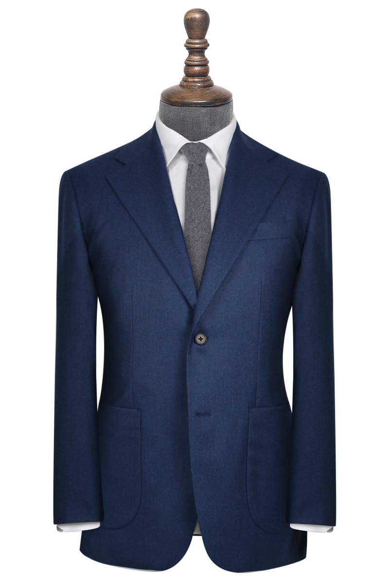 InStitchu Collection Bushelman Blue Wool Jacket