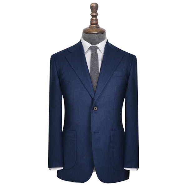 InStitchu Collection Bushelman Blue Wool Jacket