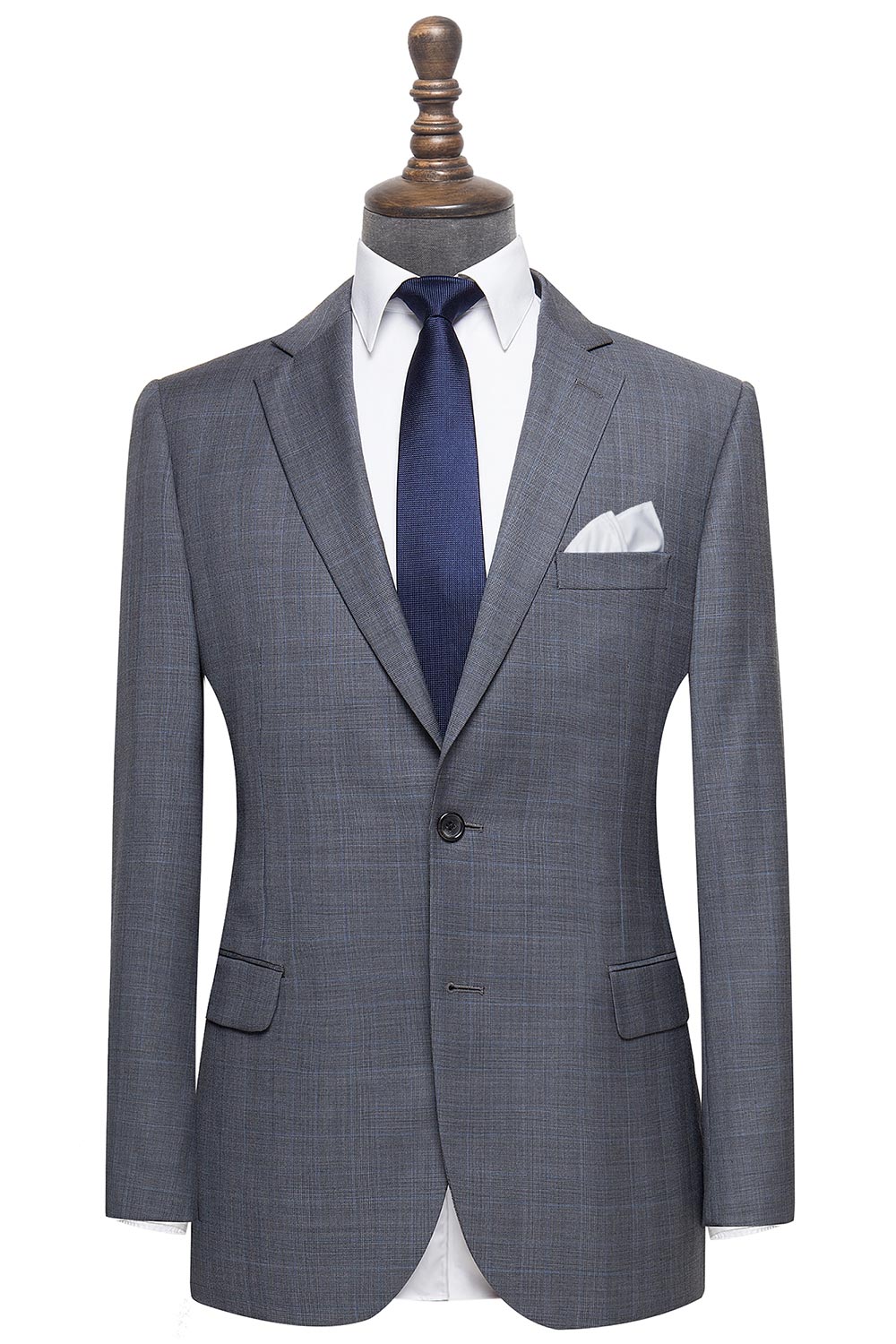 InStitchu Collection Carnwath Grey Glen Plaid Wool Jacket