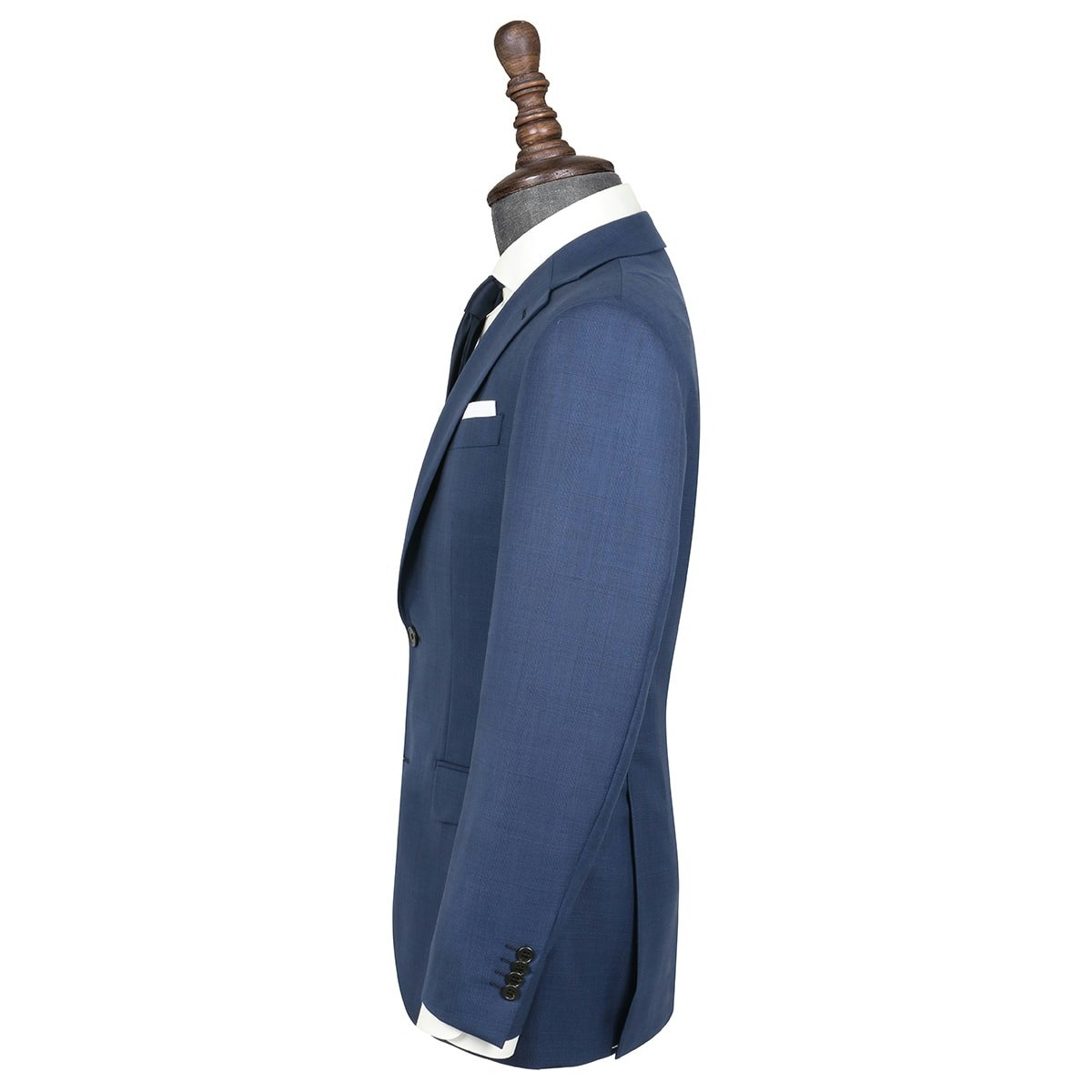 InStitchu Collection Dawn Blue Glen Plaid Wool Jacket