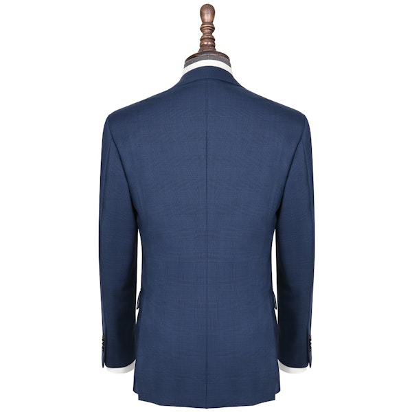 InStitchu Collection Dawn Blue Glen Plaid Wool Jacket