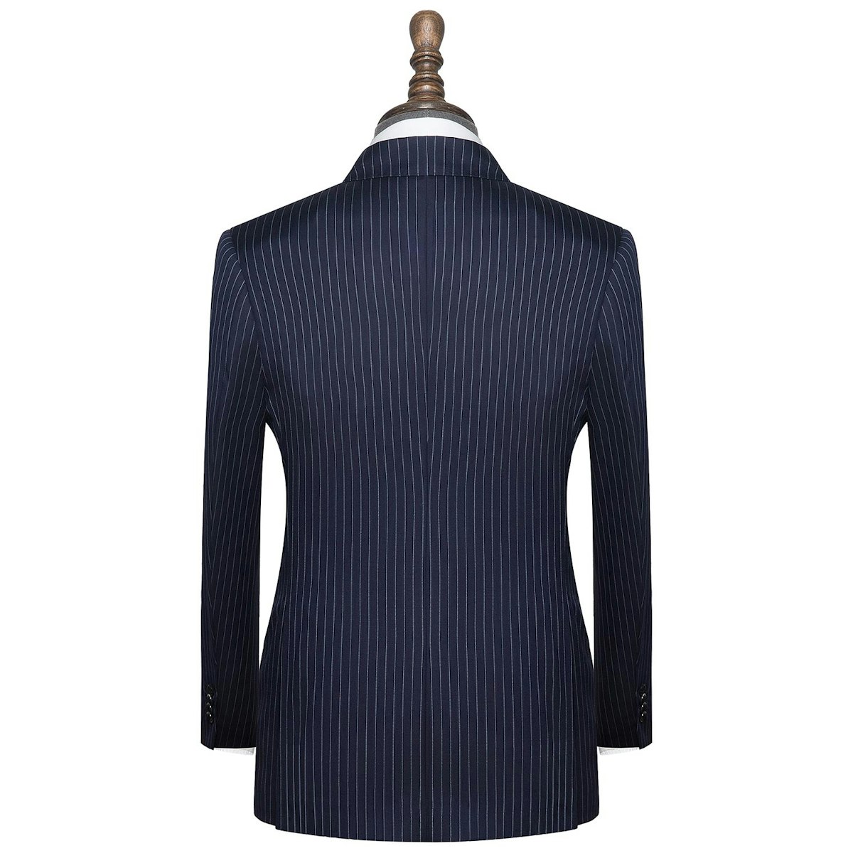 InStitchu Collection Fleg Grey Pinstripe Wool Jacket