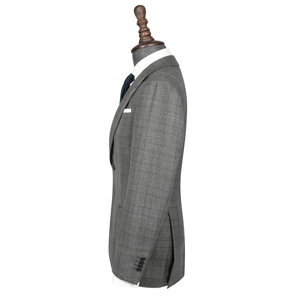 InStitchu Collection Freehill Charcoal Glen Plaid Wool Jacket