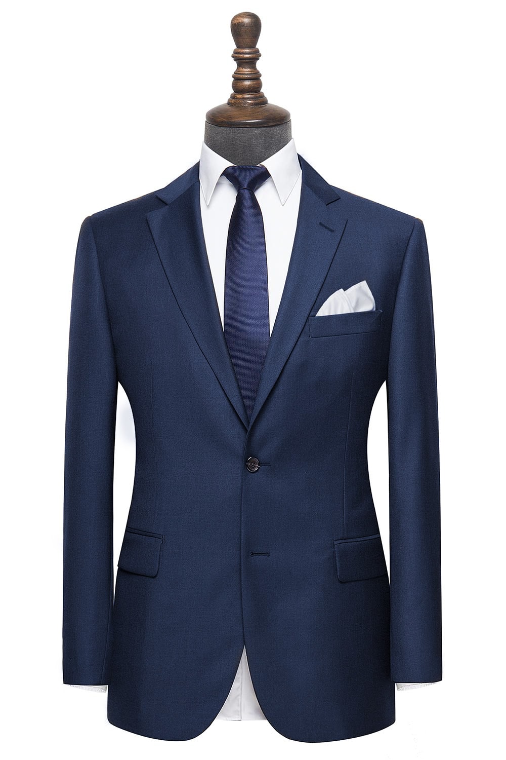 InStitchu Collection Hacking Navy Wool Jacket