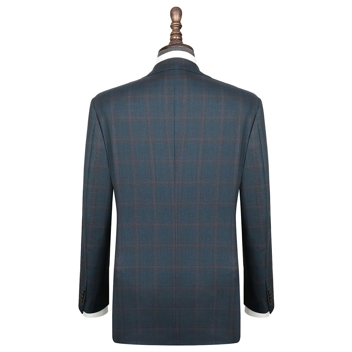 InStitchu Collection Herbert Blue Glen Plaid Wool Jacket