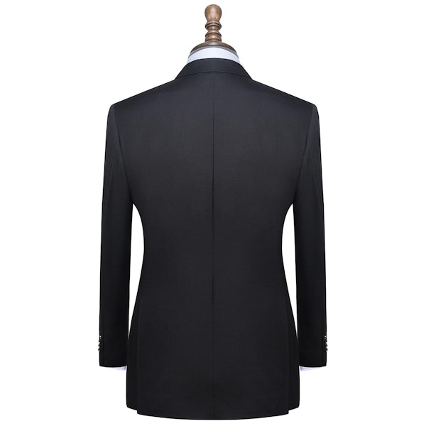 InStitchu Collection Huffed Black Wool Suit