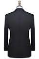 InStitchu Collection Huffed Black Wool Suit