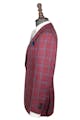 InStitchu Collection McEvoy Maroon and Blue Prince Of Wales Wool Blend Jacket