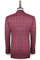 InStitchu Collection McEvoy Maroon and Blue Prince Of Wales Wool Blend Jacket