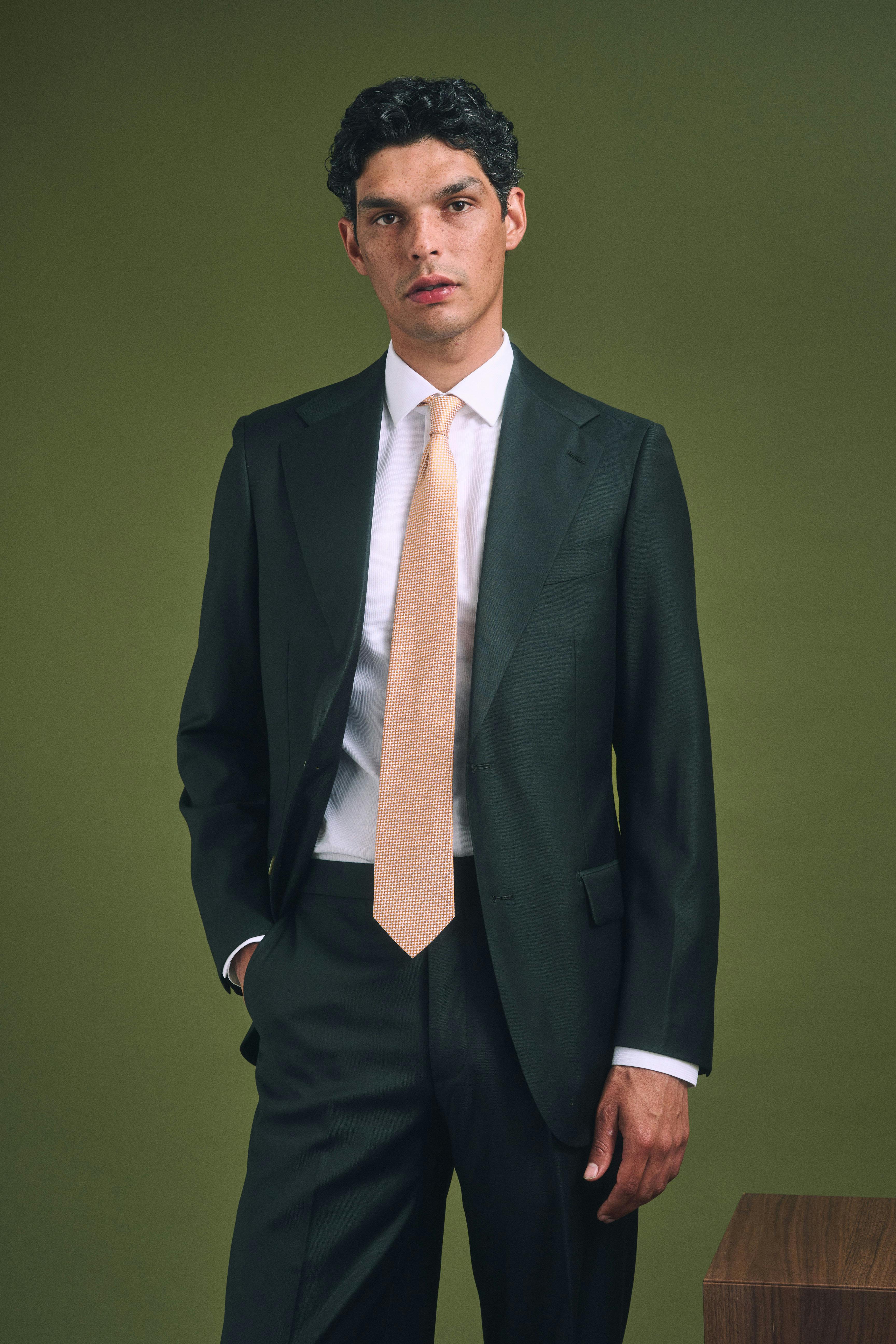The Alagna Loro Piana Forest Green Wool Jacket