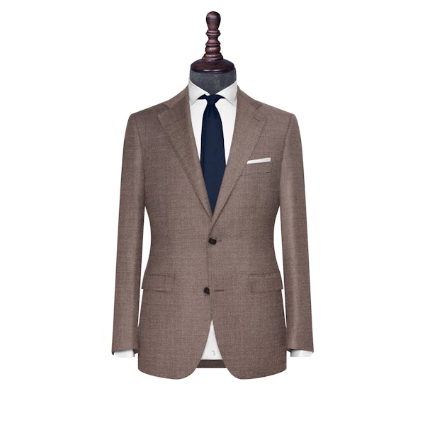 InStitchu Collection The Amalfi Grey Brown Textured Wool Jacket